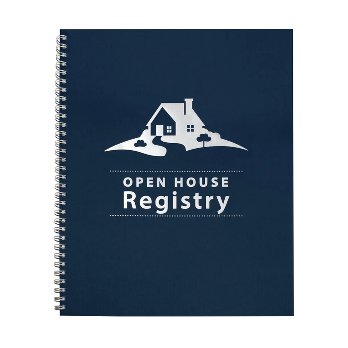 Open House Registry - Spiral Navy Blue