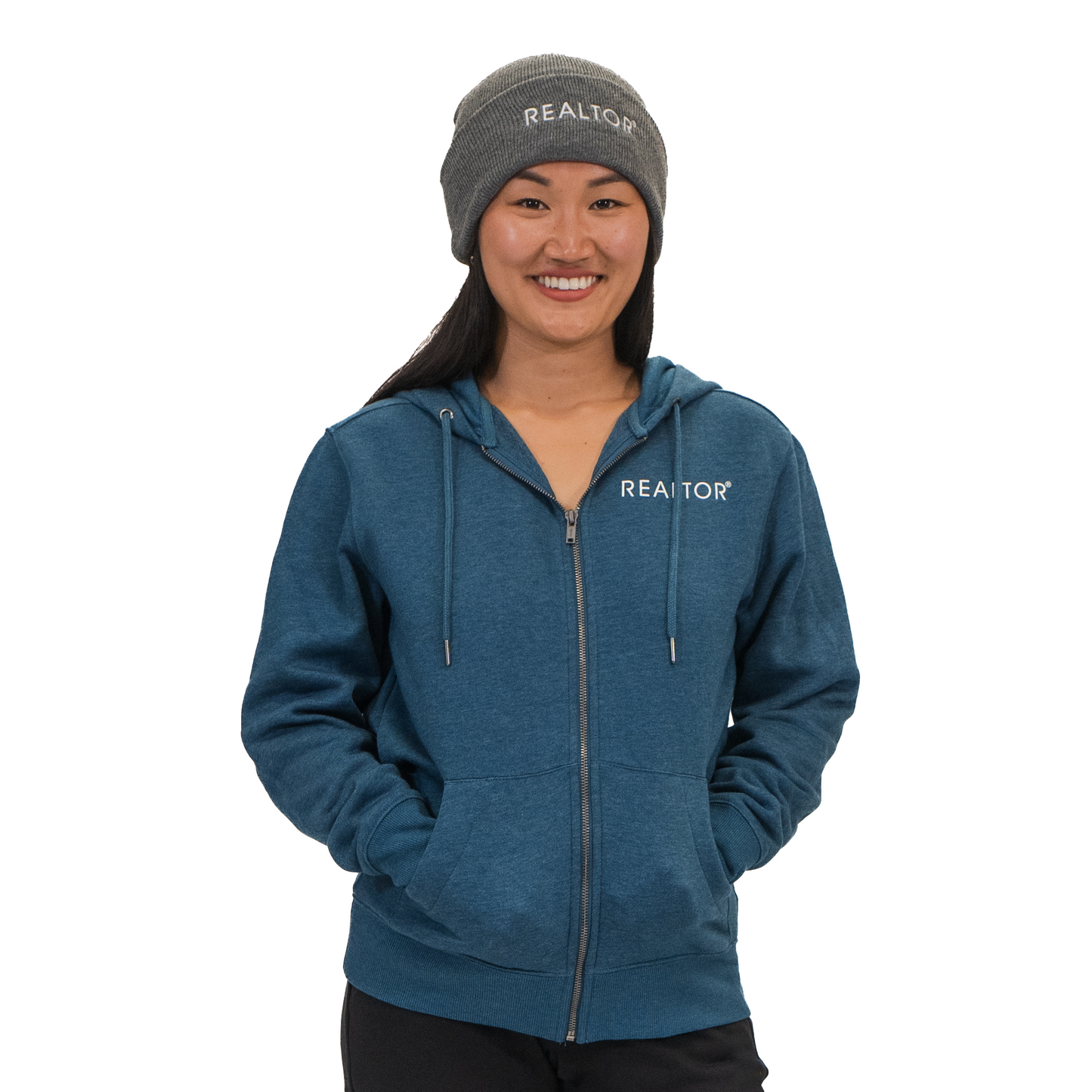 REALTOR® | Unisex Full Zip Hoodie Apparel X-Small Blue