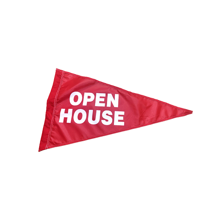 Nylon Flag Flag Open House Red