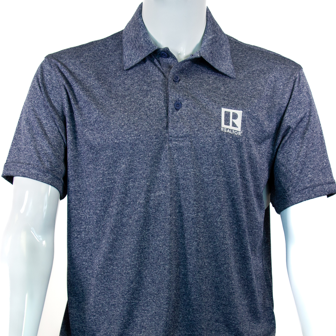 REALTOR® | Men's Sport Tek Polo- FINAL SALE Apparel XX-Large Heathered Navy
