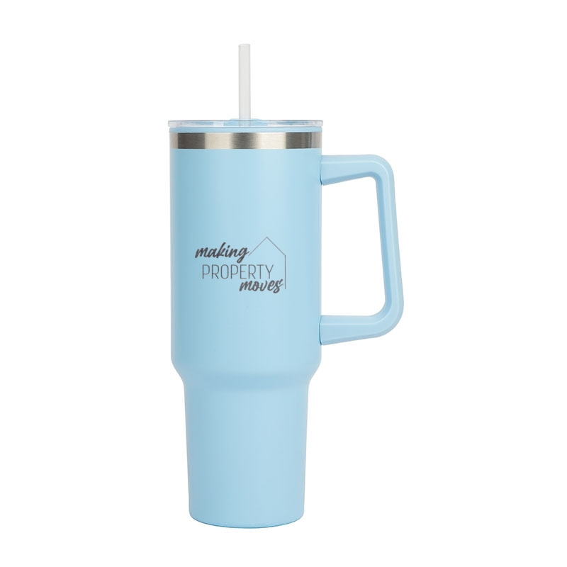 Making Property Moves | 40 oz. Travel Tumbler Drinkware Light Blue  