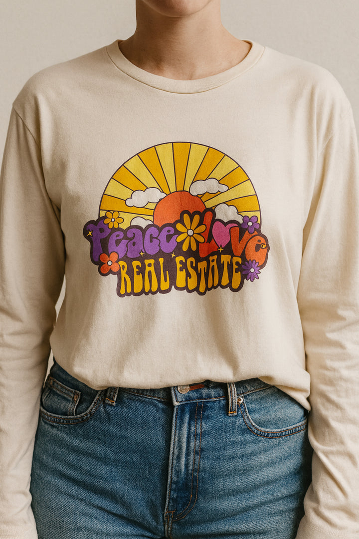 Peace, Love, Real Estate | Unisex Long Sleeve