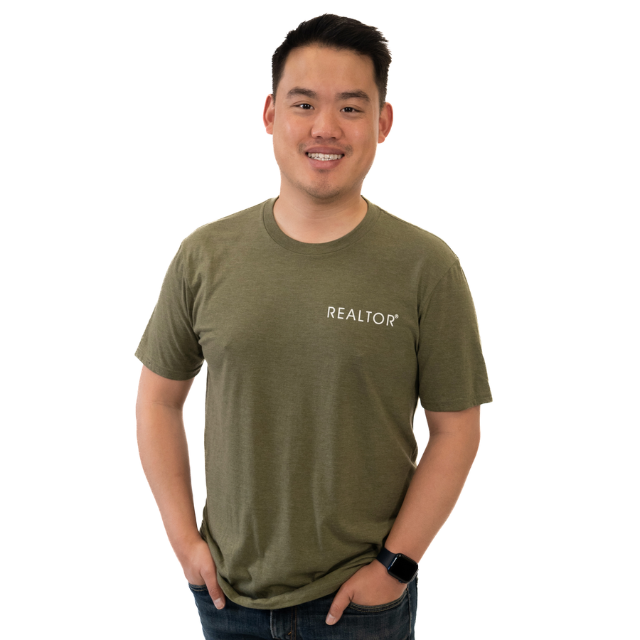 REALTOR® | Men's Perfect Crew Neck T-Shirt - FINAL SALE Apparel XX-Large Heathered Olive 