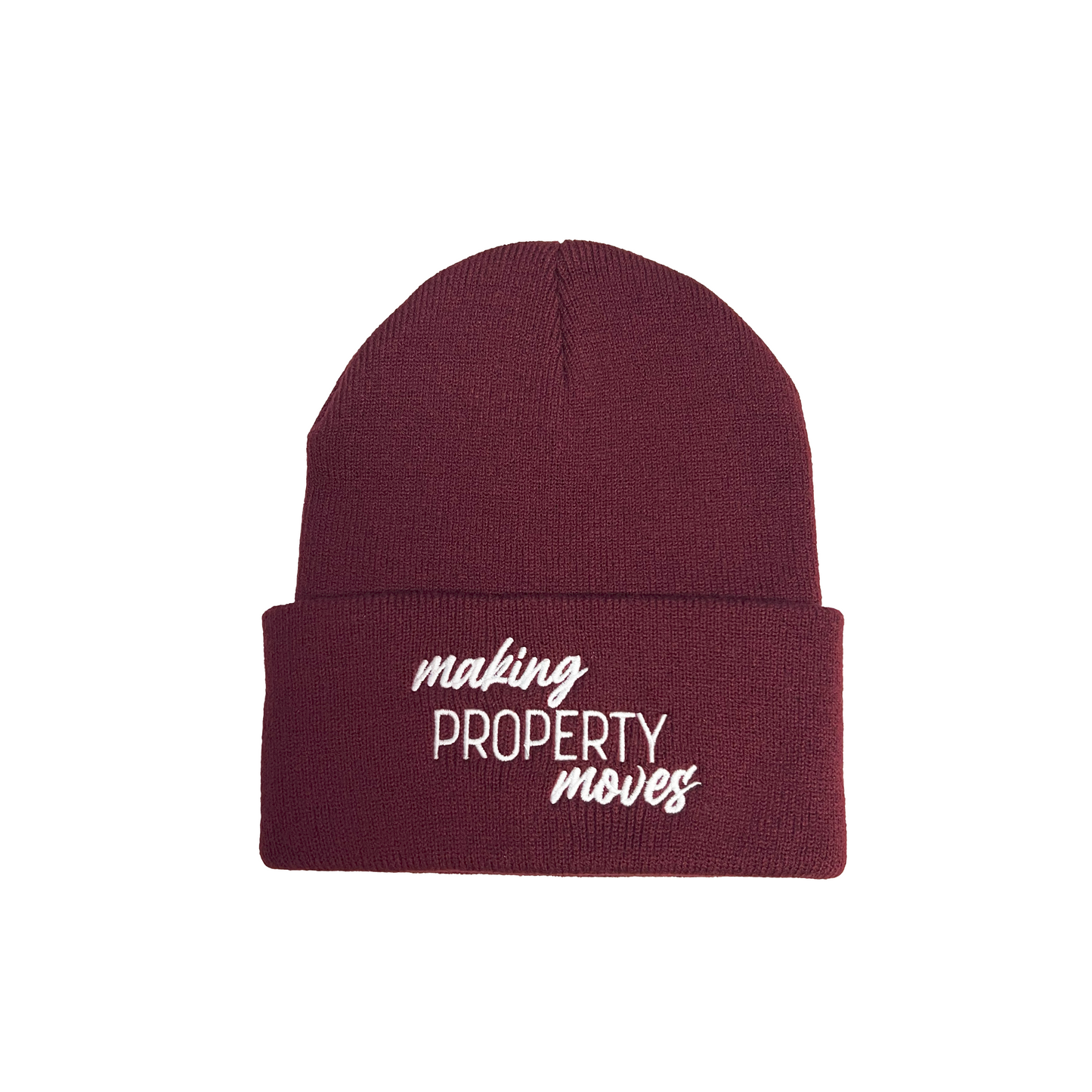 Making Property Moves | Beanie Hats Maroon  