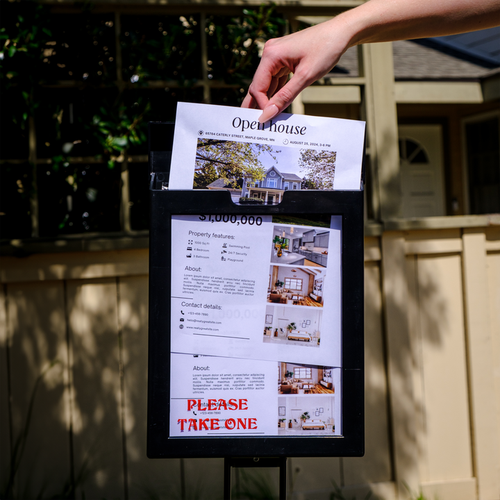 Brochure Box With Stake Real Estate Supplies   