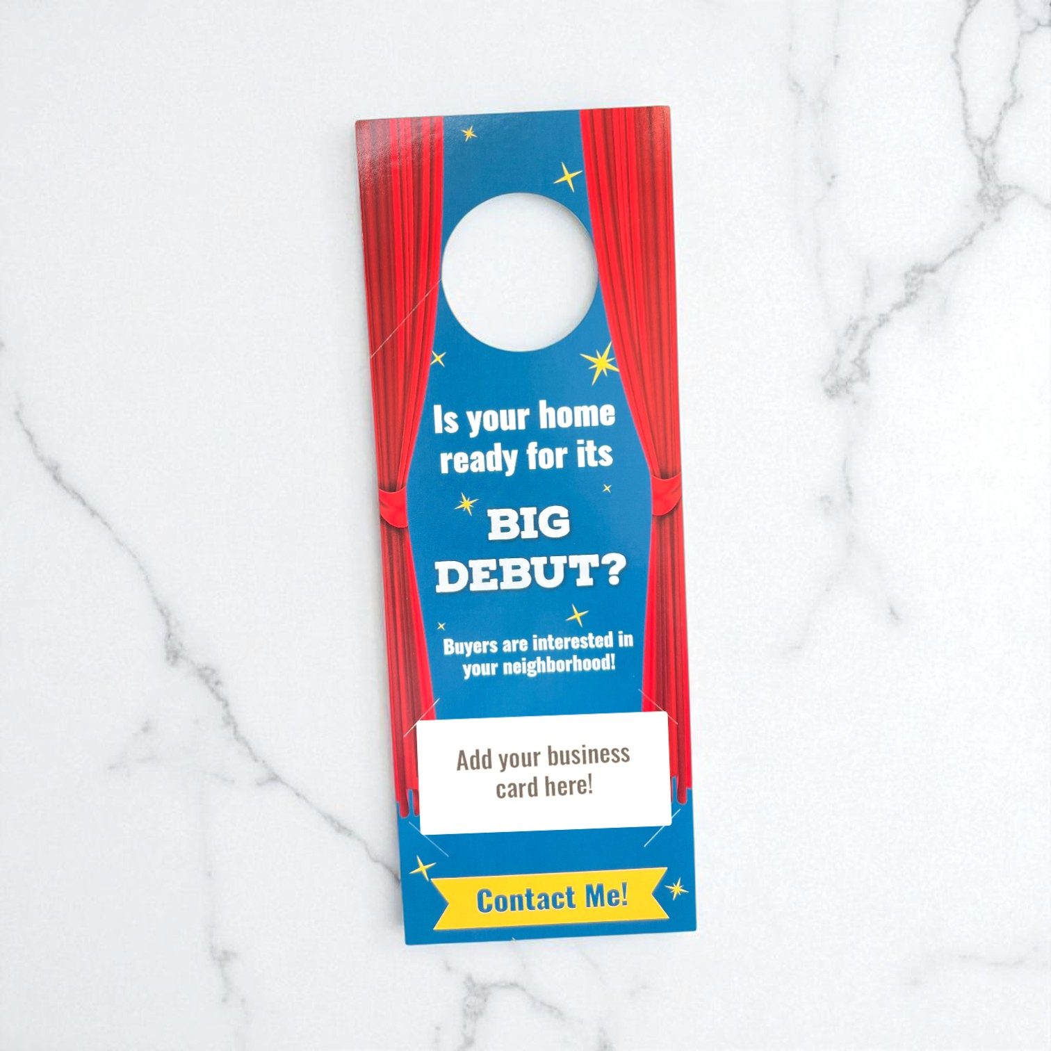 Real Estate Door Hangers | Home's Big Debut Real Estate Supplies