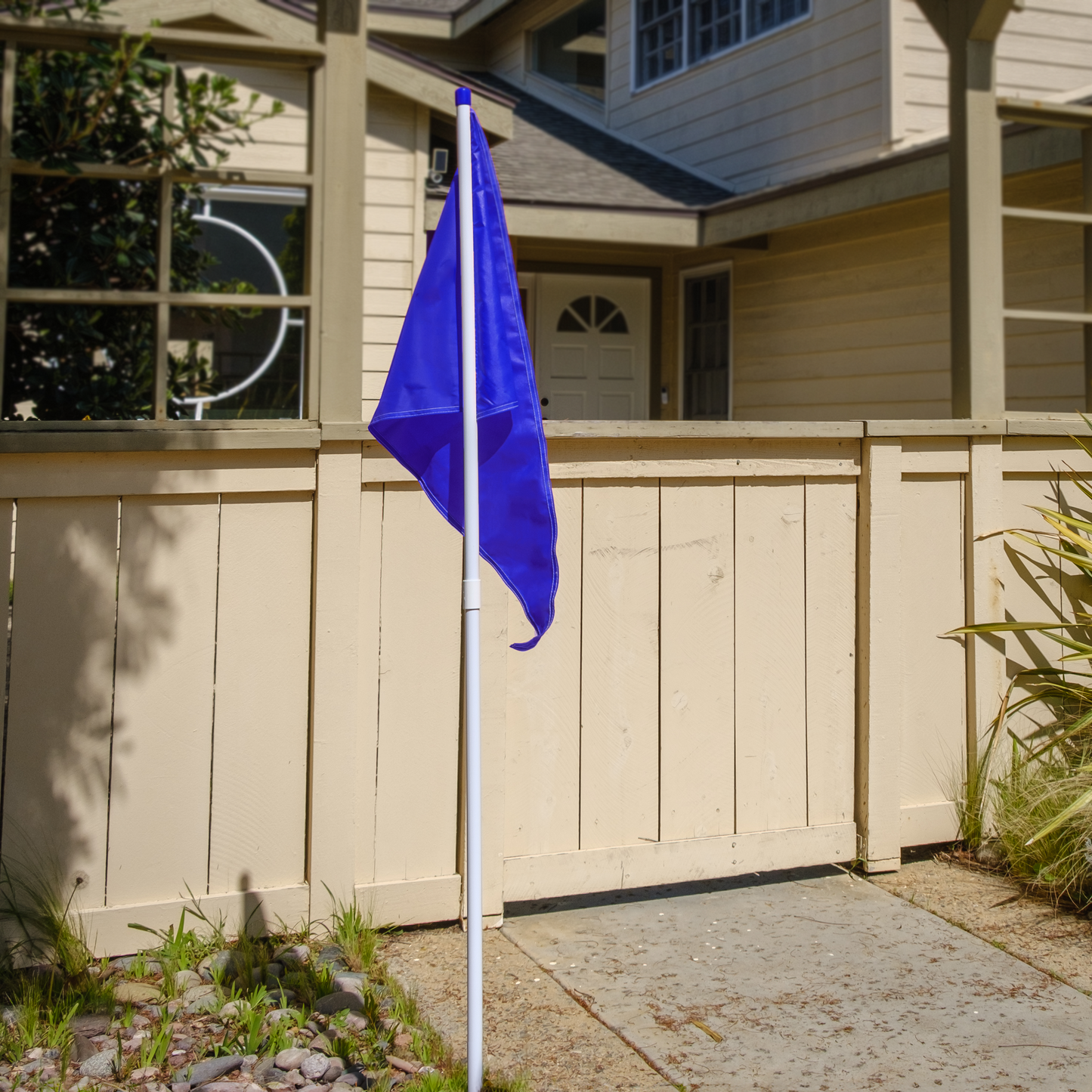 Flag with Pole Flag Solid | Blue  