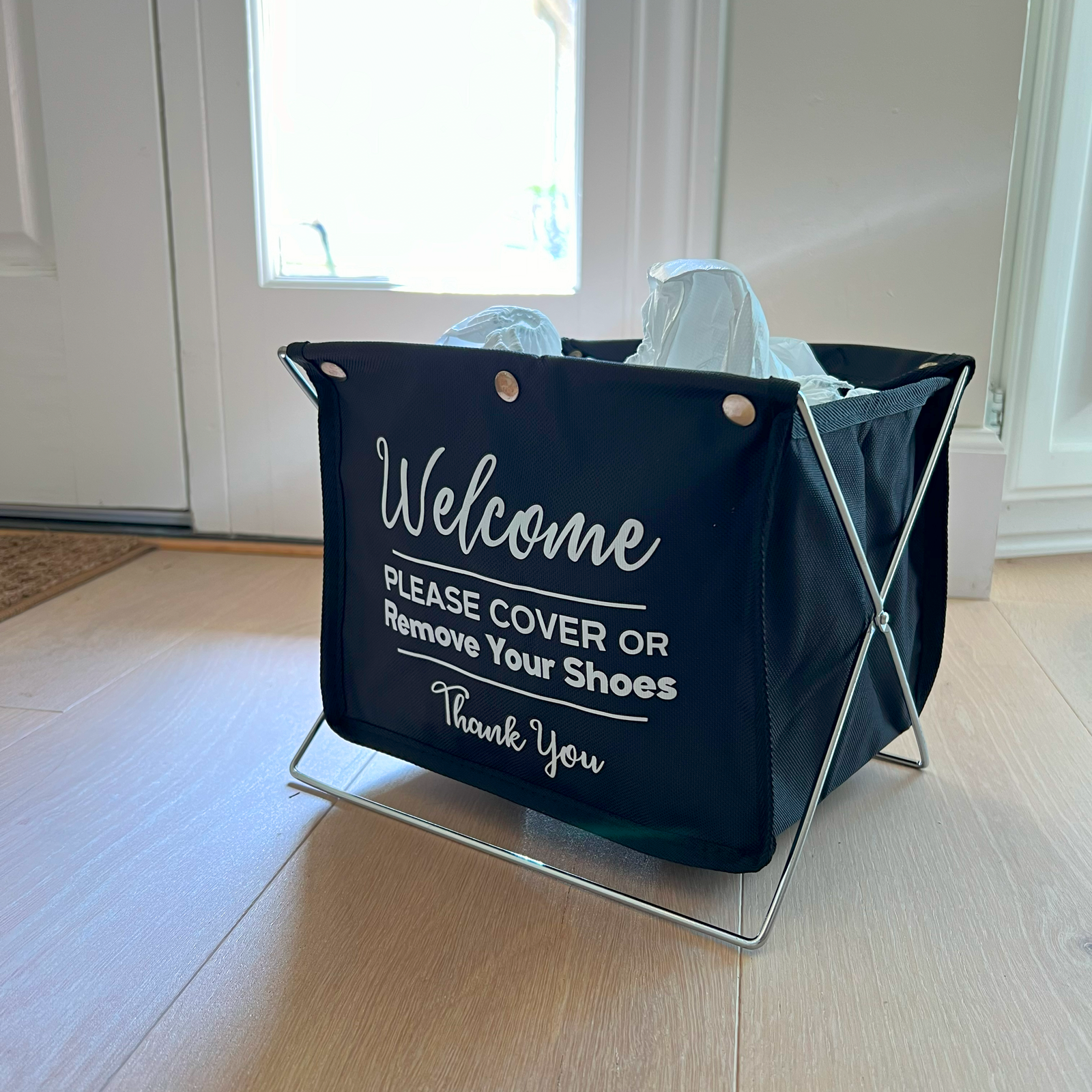 Foldable Shoe Cover Holder Open House Supplies   