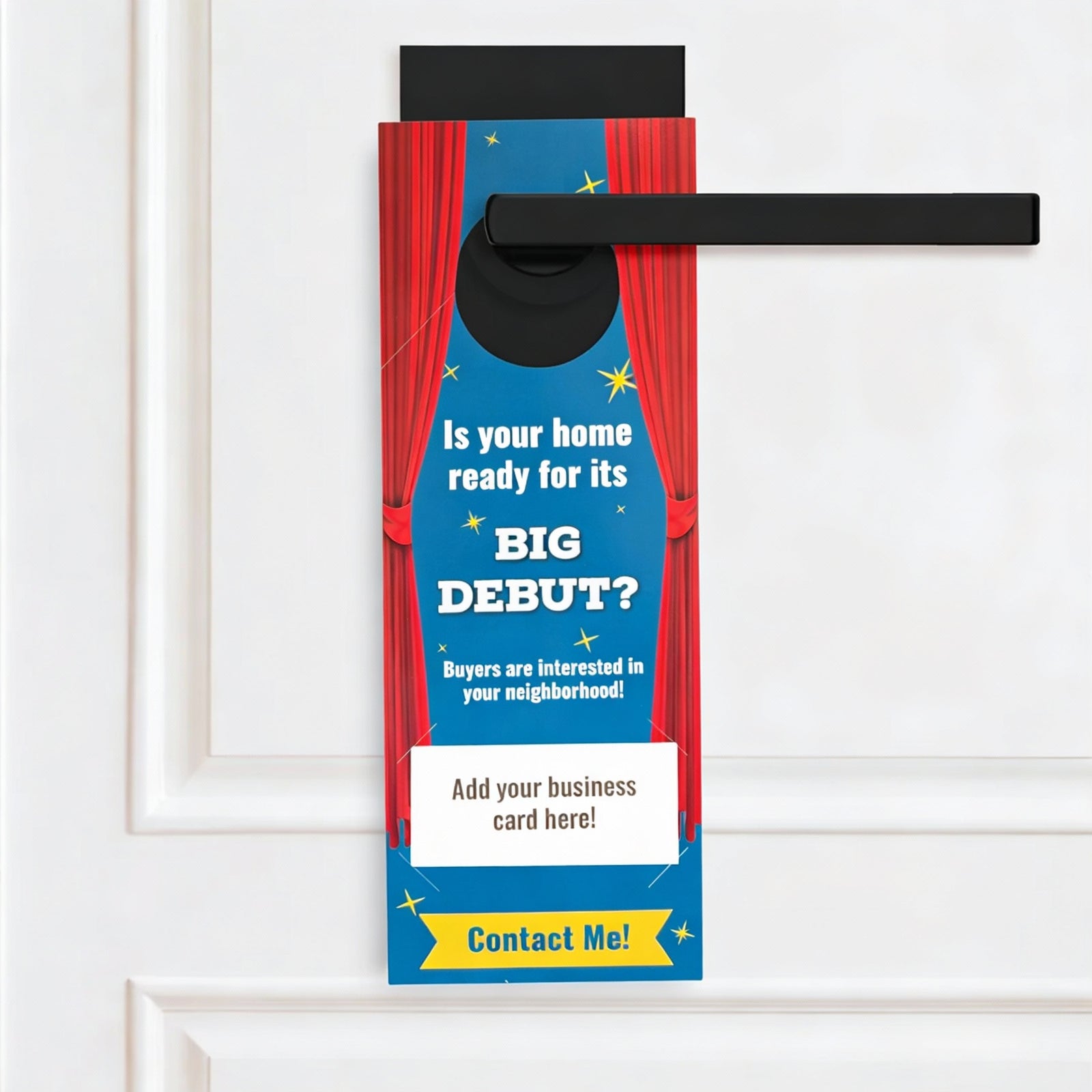 Real Estate Door Hangers | Home's Big Debut Real Estate Supplies