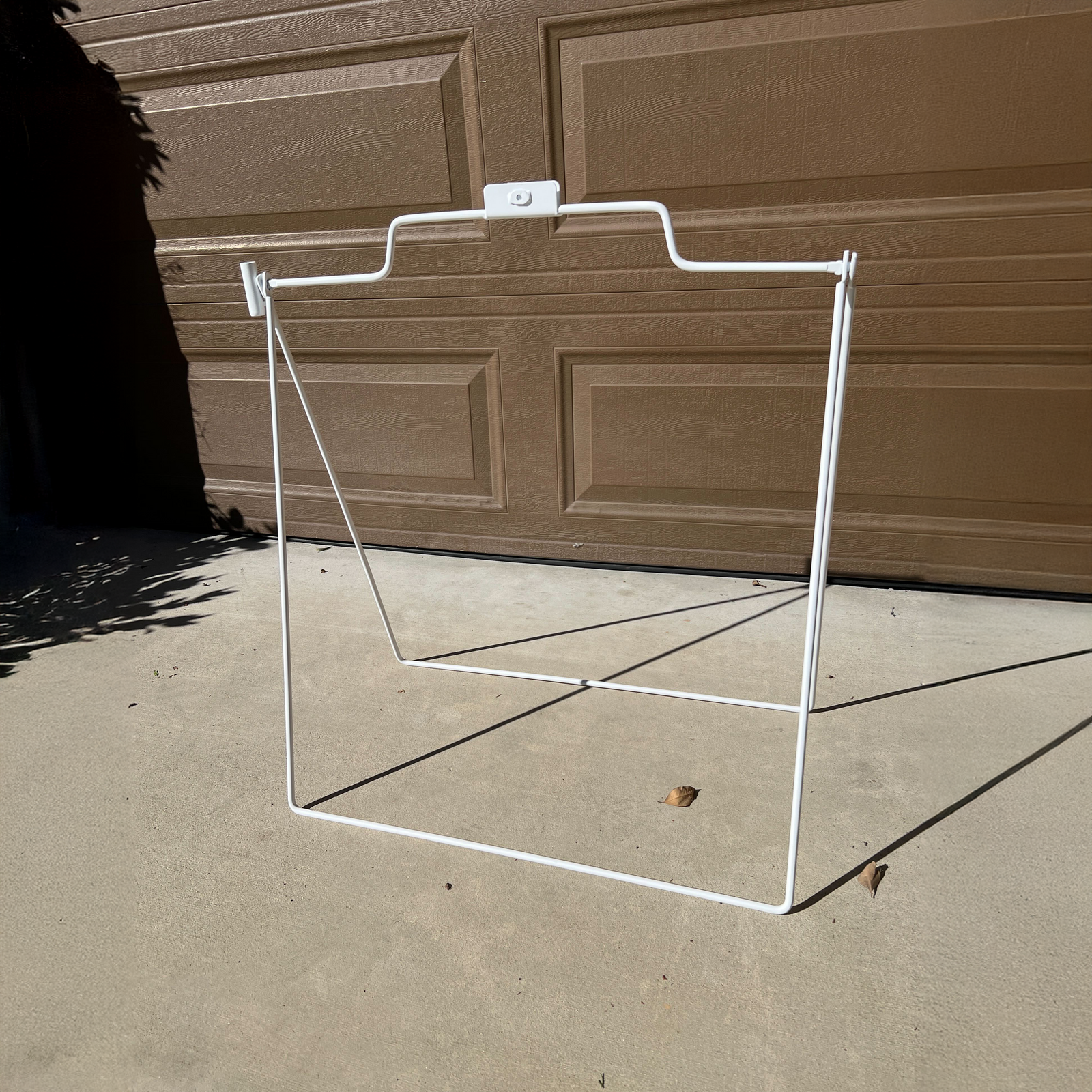 Metal Sidewalk A-Frame Sign Stand White
