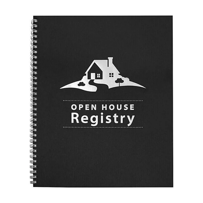 Open House Registry | Spiral Open House Supplies Black  