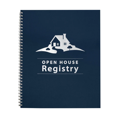 Open House Registry - Spiral  Navy Blue  