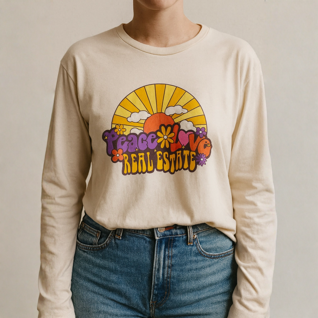 Peace, Love, Real Estate | Unisex Long Sleeve Apparel
