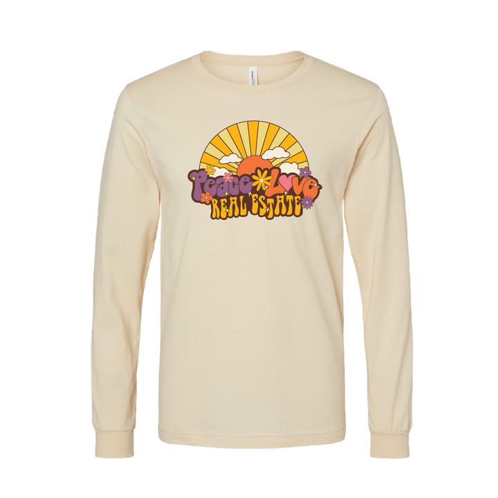 Peace, Love, Real Estate | Unisex Long Sleeve Apparel X-Small  
