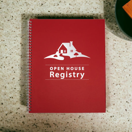Open House Registry - Spiral  Red  