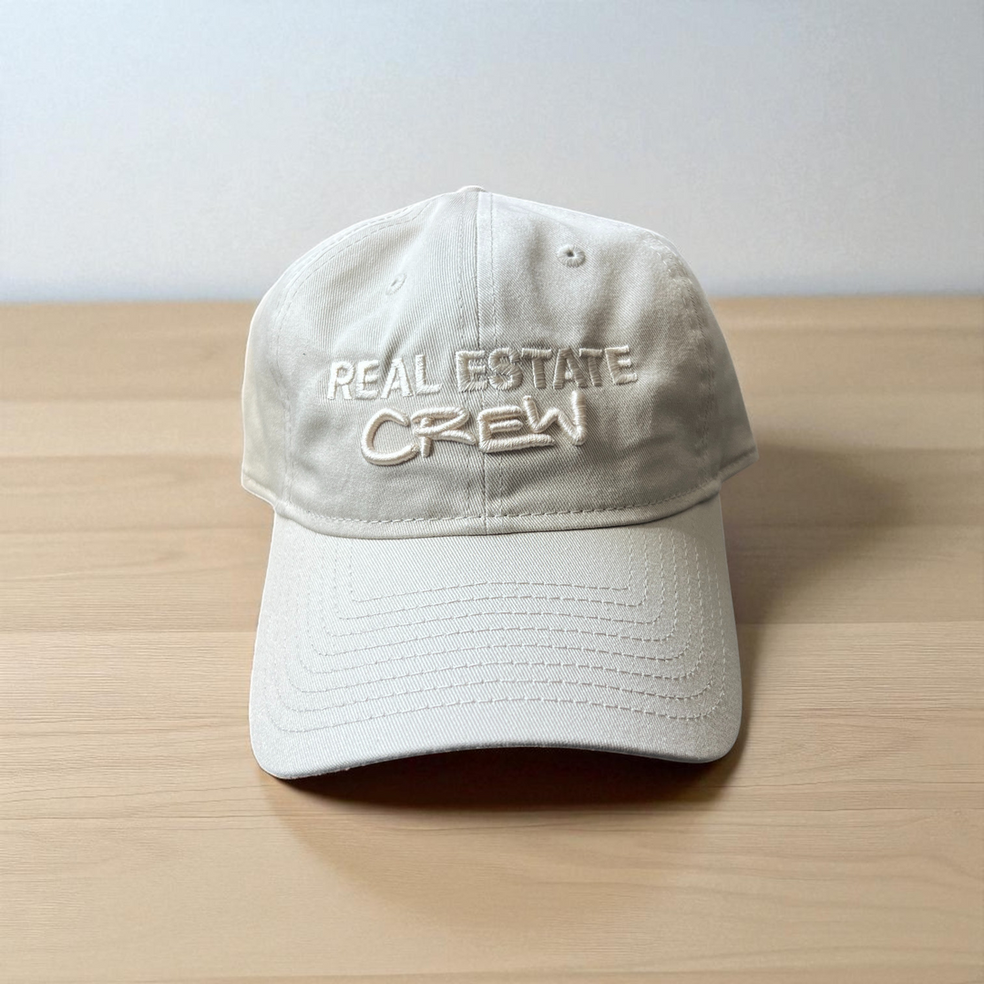 Real Estate Crew Cap | Classic Hats Stone