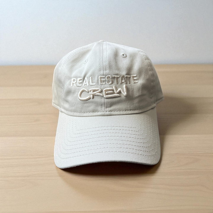 Real Estate Crew Cap | Classic Hats Stone