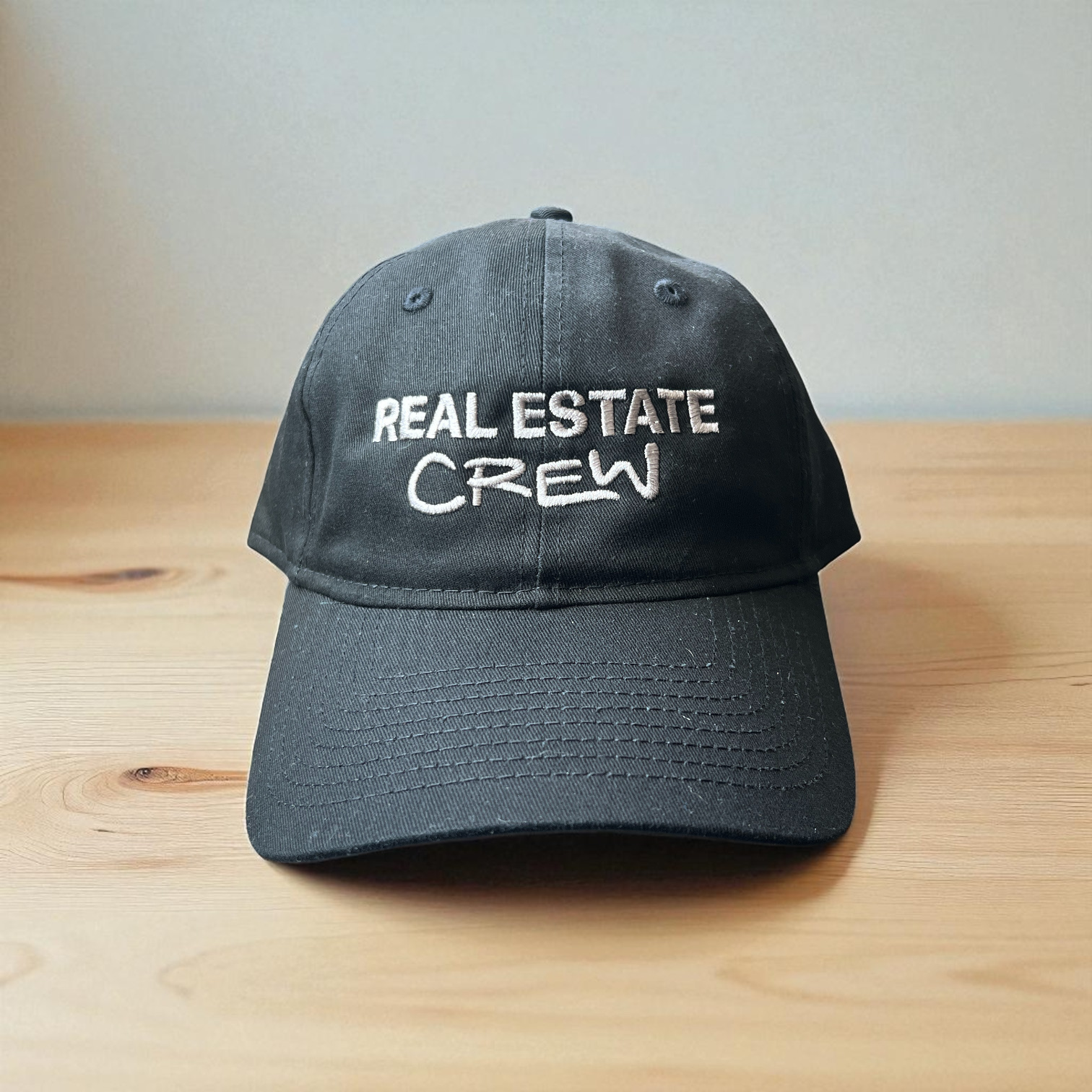 Real Estate Crew Cap | Defined Hats Black