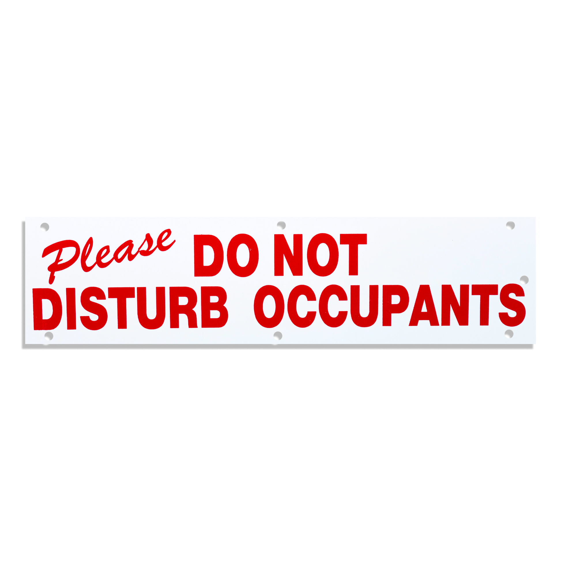 Rider | Please Do Not Disturb Occupants Rider   