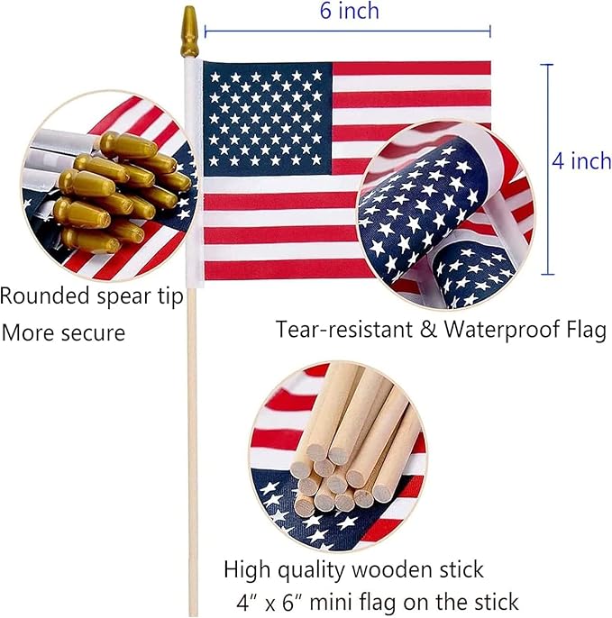 Mini American Flags Flag