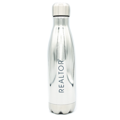 REALTOR® | H2O Go Force 17oz Bottle- FINAL SALE Water Bottles Platinum Silver  