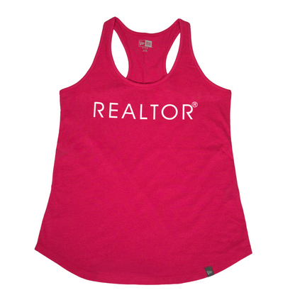 REALTOR®| Women's Heritage Blend Racerback Tank Apparel Small Deep Pink 