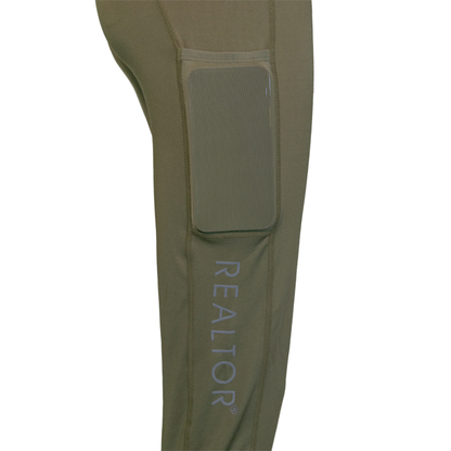 REALTOR® | Women's Performance Leggings Apparel Small Olive 