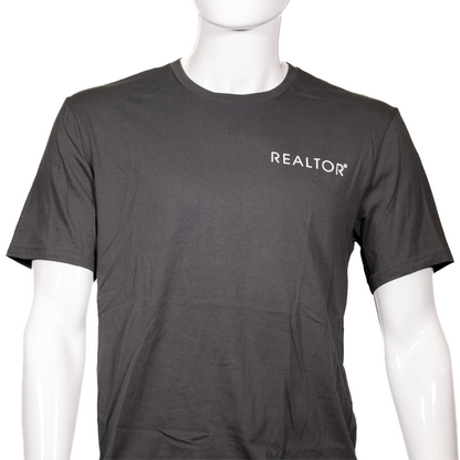 REALTOR® | Men's Perfect Crew Neck T-Shirt - FINAL SALE Apparel Small Charcoal 