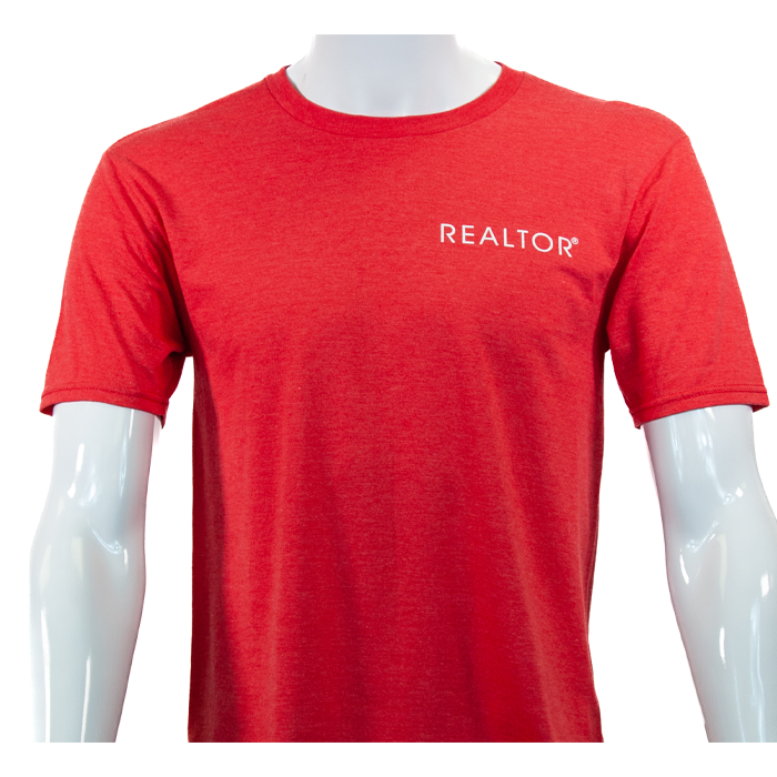 REALTOR® | Men's Perfect Crew Neck T-Shirt - FINAL SALE Apparel Small Heathered Red 