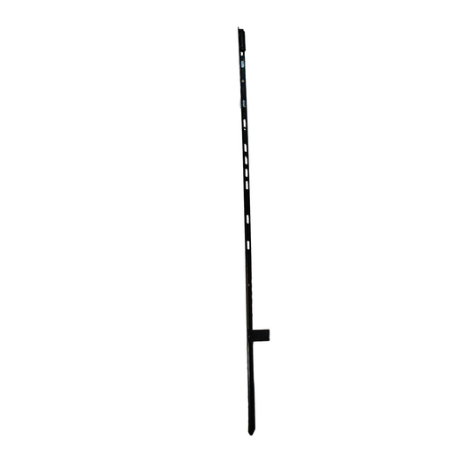 Metal T-Bar Stake w/ Flag Pole Holder Flag Accessories Black  