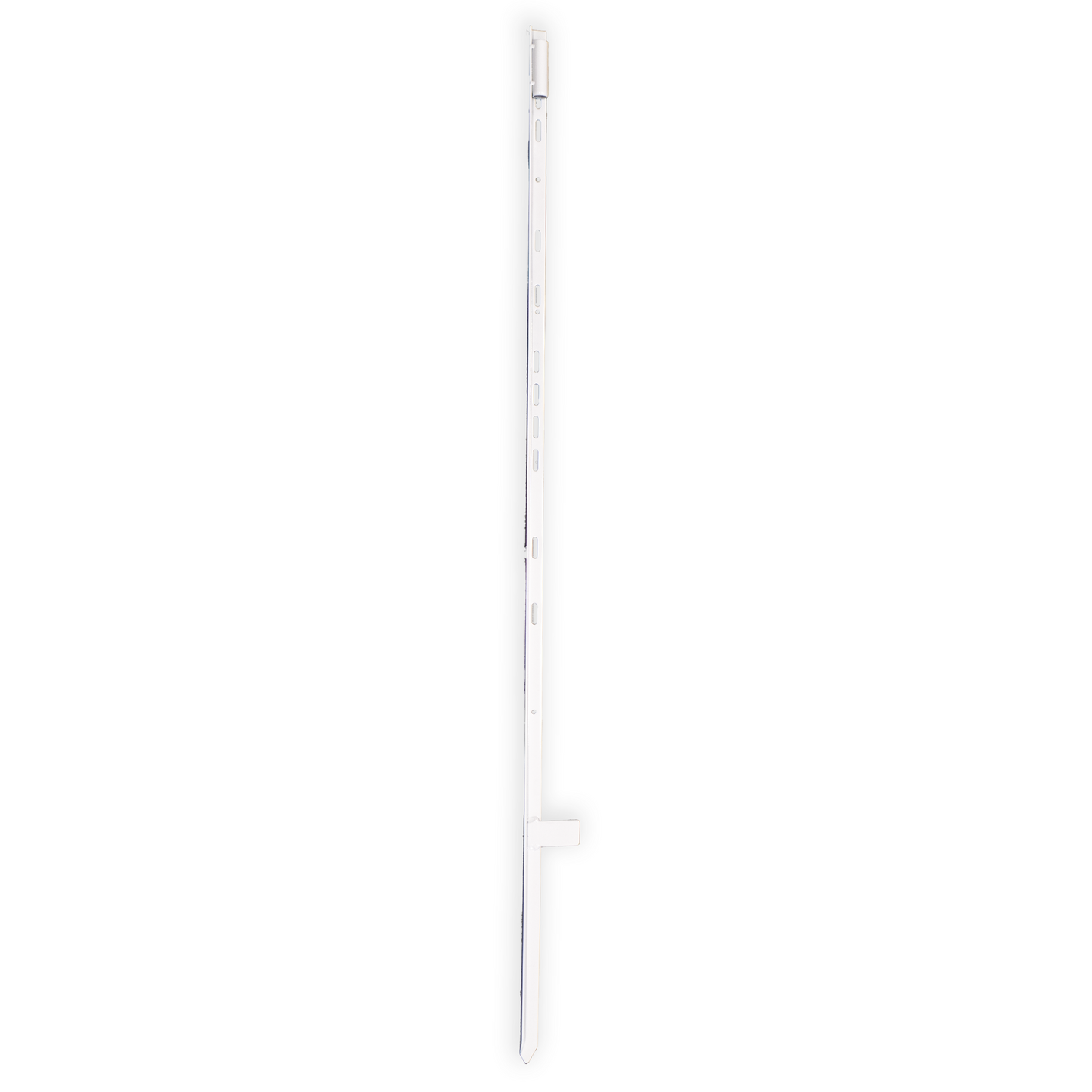 Metal T-Bar Stake w/ Flag Pole Holder Flag Accessories White  