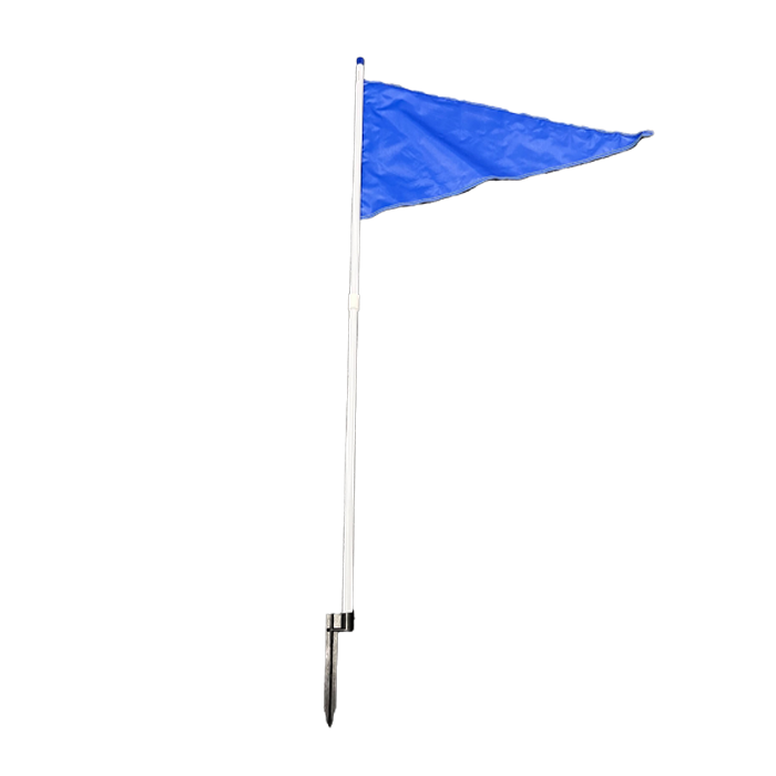 Flag with Pole Flag Solid | Blue  