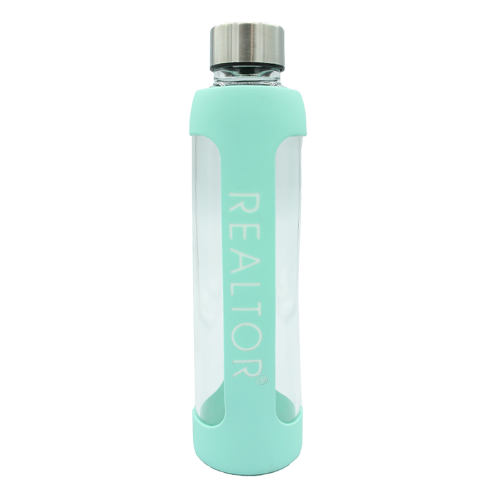 REALTOR® | Glass Water Bottle - FINAL SALE Drinkware Mint  