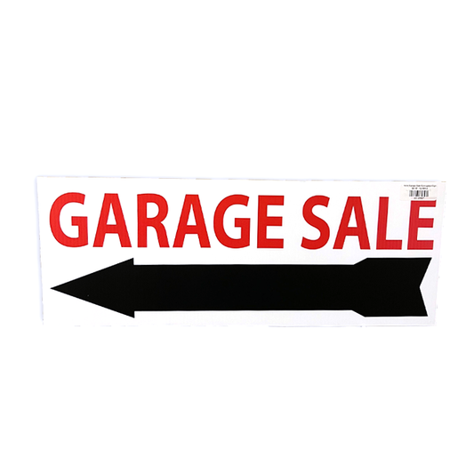 9x24 "Garage Sale" Corrugated Sign Sign   