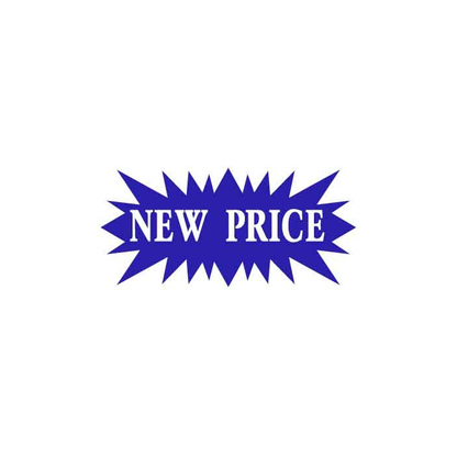 Sunburst - New Price Sign Blue  