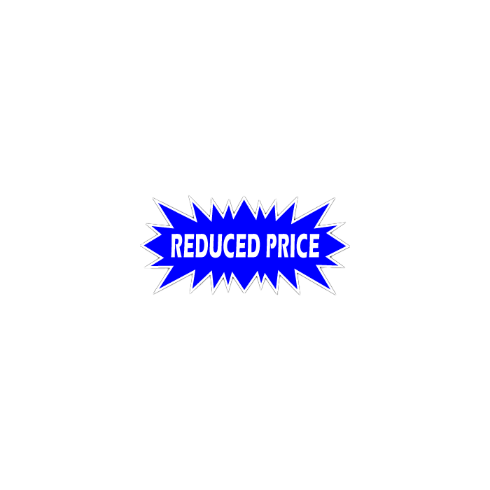 Sunburst - Reduced Price Sign Blue  