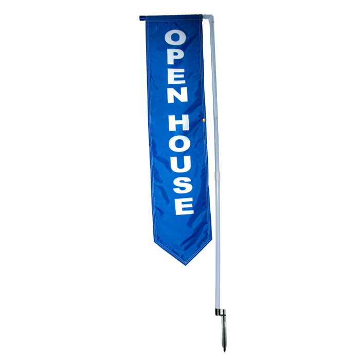 PVC Yard Marker Flag Blue  