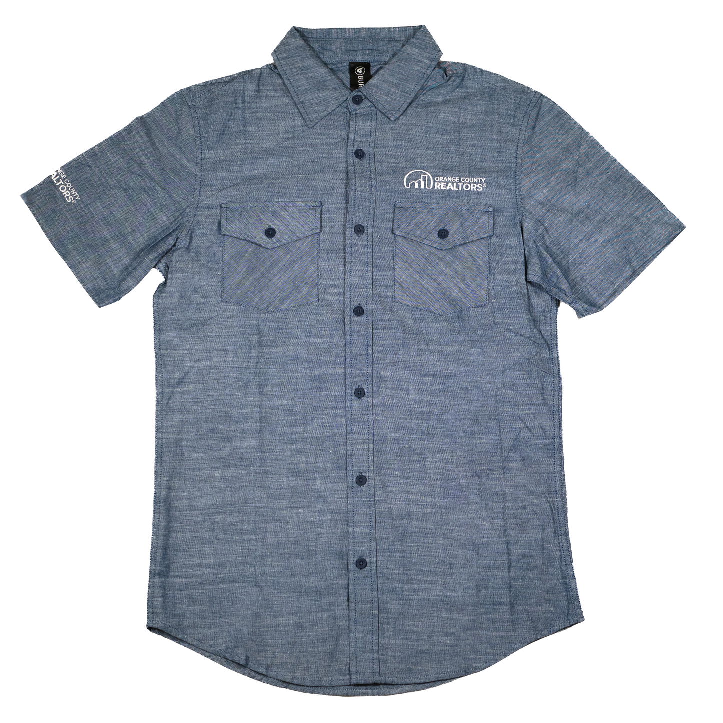 Orange County REALTORS® | Men's Woven Shirt Apparel Small Blue 