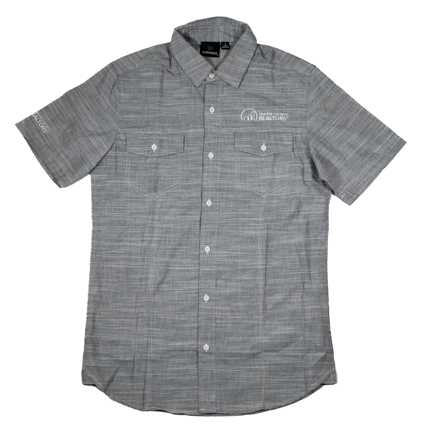 Orange County REALTORS® | Men's Woven Shirt Apparel Small Grey 