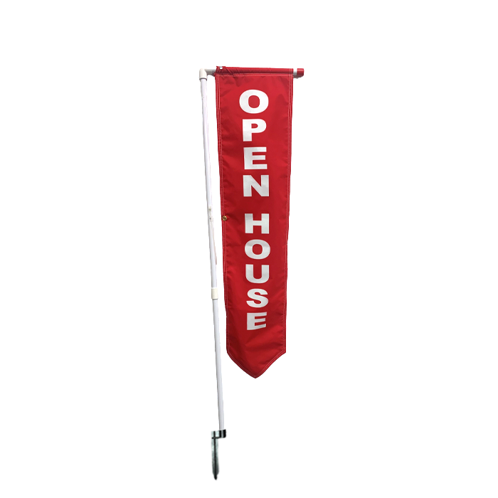 PVC Yard Marker Flag Red  